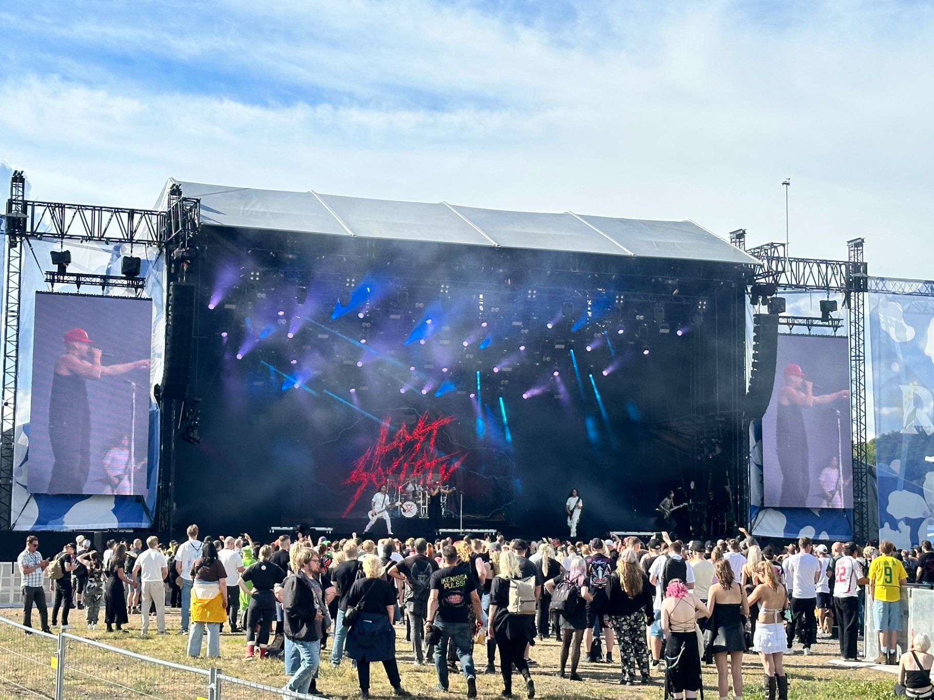 Lost Society live on the Ruisrock 2026 main stage