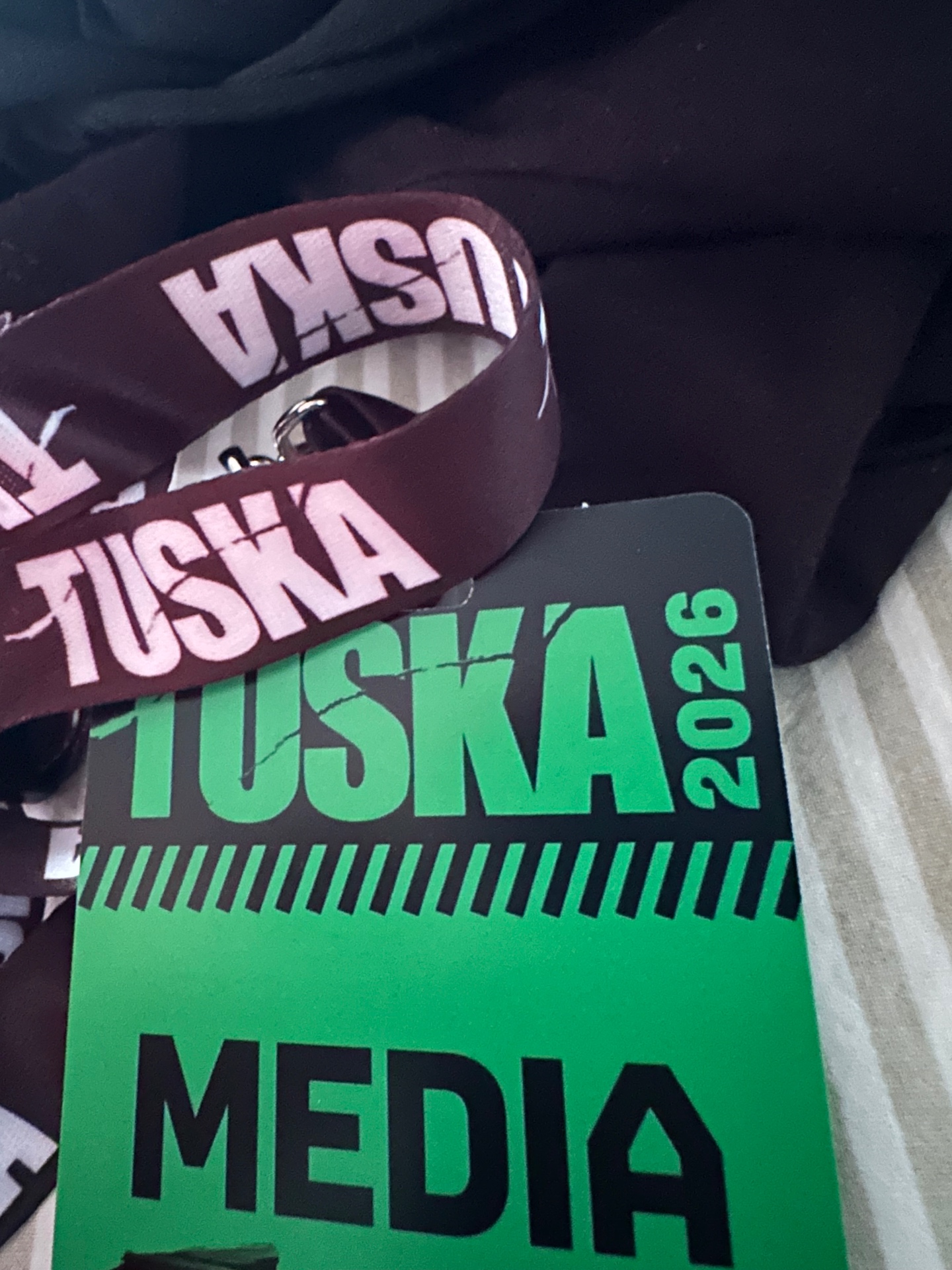 Tuska 2026 media pass and wristband